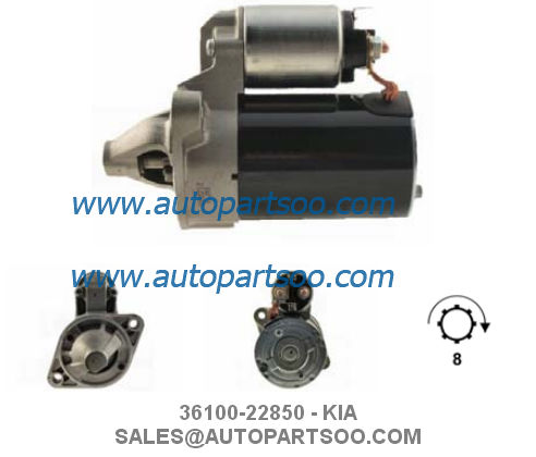 36100-22850 36100-22855 KIA Starter Motor 12V 0.9KW 8T MOTORES DE ARRANQUE