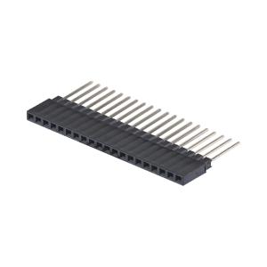 Single Row 180 Degree 40P Female Header Connector 2.54mm Pitch 8.5mm Height