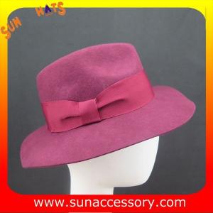 2253 Sun Accessory customized unisex winter wool felt fedora hats ,Shopping