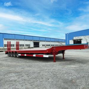 80 Ton Capacity FGN Low Bed Trailers with Wabco Brake System and Loading Deck