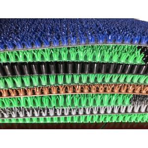 Anti Slip PVC Grass Mat Artificial Carpet 60cm / 90cm / 100cm / 150cm For Width