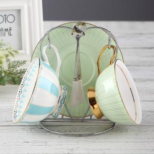 Multistyle Royal Fancy Bone China Tea Cups Set With 15cm Saucer