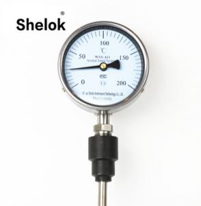 Cheap WSS Industrial mechanical temperature gauge bimetal thermometer for sale