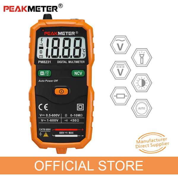 Quality Durable Handheld Digital Multimeter NCV Frequency Backlight Temperature Transistor wholesale