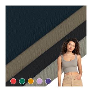 China Supplier Custom Twisted Fabric Spandex Material Knitted Polyester for