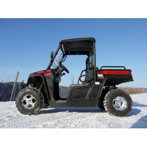 UTV 250 Tiltable Loader Winch Gas Utility Vehicles With Efi - Red , Windsheild