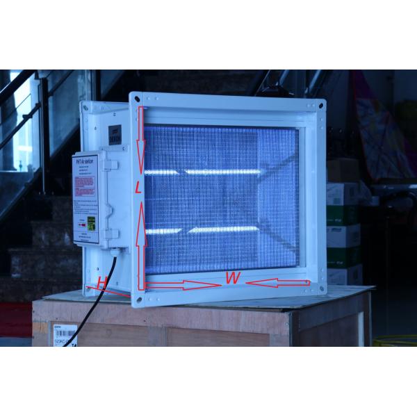Quality PHT UVC germical lamp kit for air duct of air handling unit or rooftop units dimension  20x14'' with double flange wholesale