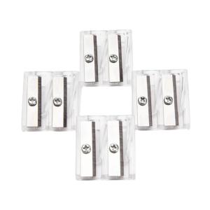 Cheap Two Hole transparent Manual Pencil Sharpener 11.4mm for sale