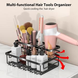 Modern Hair Tool Organizer Convenient Organization with Multiple Installation