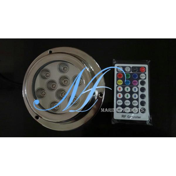 Quality RGB 45W marine yacht transom underwater boat light with RF wireless controller wholesale