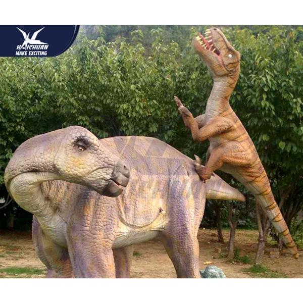 Giant Realistic Dinosaur Models Belly Breathing For Exhibition In Museum Coin Operated