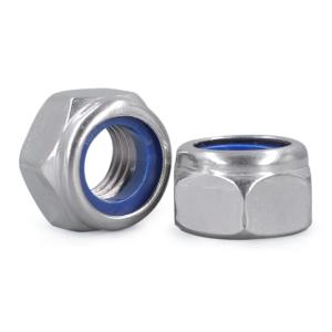 Stainless Steel Hex Nylock Nut DIN985 M8 M10 Nylon Insert Lock Hexagon Head Nuts
