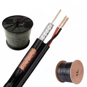 China RG6/U 2C 18AWG CMR Figure 8 CCTV Cable RG6+2C Coaxial Cable RG6 2c With Power Coaxial Cable on sale