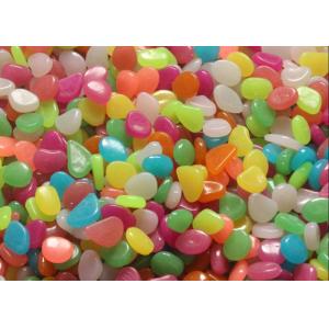 China 3mm Luminescent Plastic Glaze Cobblestone For Landscape Pathway on sale