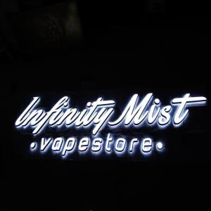 Double Faces Lighting LED Acrylic Letters Stainless Steel Lettering Signage