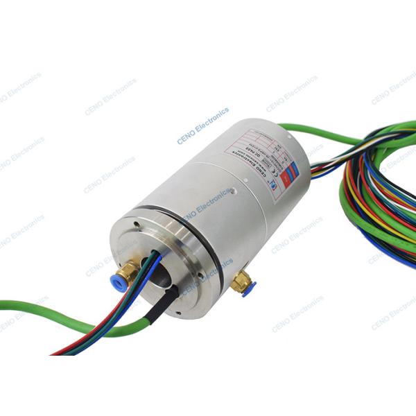 Integrated Ethernet Signal Power Electrical Slip Rings 30rpm With Pneumatic
