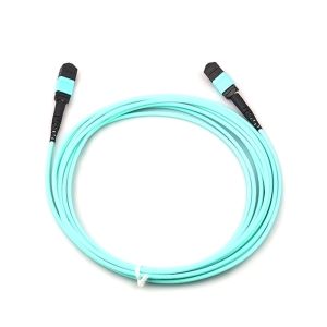 24 Fibers MPO Jumper with 0.35dB Max Insertion Loss and 150m at 850nm Reach for
