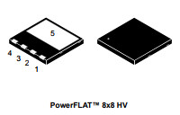 N Channel 175 MOhm Typ Mosfet Power Transistor SMD / SMT Installation HV Package