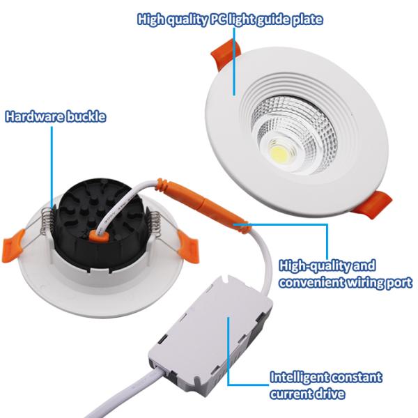 Hot Selling Aluminum Downlight Embedded Adjustable Surface Mounted Downlight