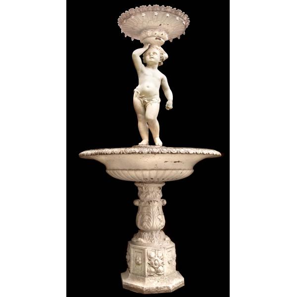 Garden stone fountain