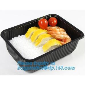 takeaway food container disposable plastic lunch bento box,square PLA plastic