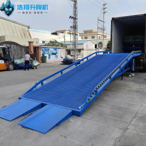 10T-10M Customized Blue Loading And Unloading Goods Hydraulic Dock Ramp Product Details