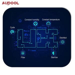 Jade Inlaid Marble Surface Material Swimming Pool With Acrylic Window For Easy