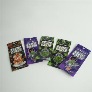 Custom Foil Printed k Bags 1ml Vape Pen Cartridge Packaging With Window