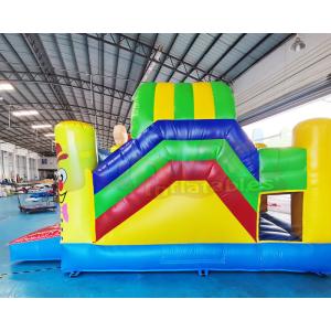 Tarpaulin Inflatable Bouncer Slide Clown Jumping Bouncy Castle For Advertising