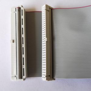Cheap 64pin flat ribbon cable idc 2.54mm with SR to idc 2.54mm with SR gray colour custom length type 2651 28 awg wire for sale