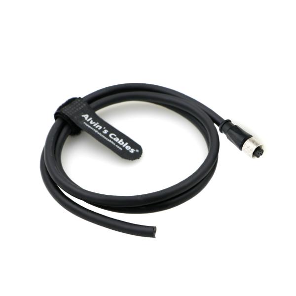 M12 Cable 8 Pin Female Aviation Socket Shielded Electrical Cable For Cognex