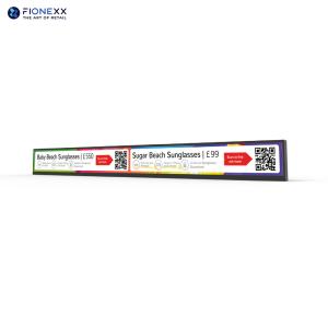 Full Metal Shell 23.1inch Shelf Edge Lcd Screen 600mm Indoor Application