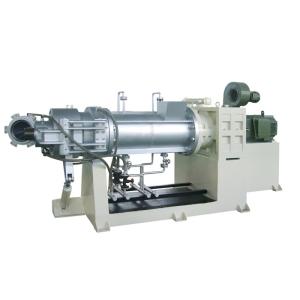 110KW Single Screw Strainer Extruder For PVC with Double Die head