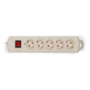 5 outlet Germany Type Extension Socket, With Surge Protector