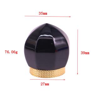 Customized Hanging Plating zinc Alloy 65g Zamak Perfume Caps