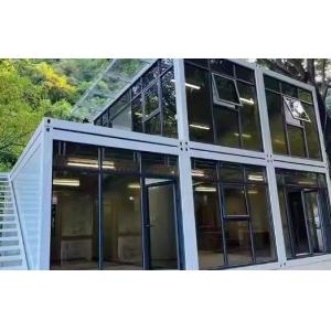 Flat Pack Container Detachable Steel Door Office Mobile Modular Glass Wall Tiny