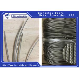 Invisible Grilles 304 Stainless Steel Wire 3.5mm Diameter Rust Resistance