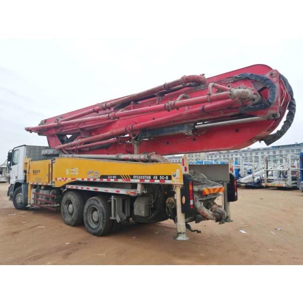 Used 2013 46 Meter Truck Mounted Concrete Pump Vibrating Amplitude 2.6mm for Construction