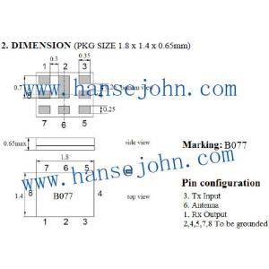 Cheap 1920mhz Saw Duplexer Surface Acoustic Wave Resonator for sale