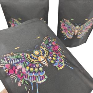 Customized Stand Up Pouch Biodegradable Kraft Paper Pouch with Hot Stamping