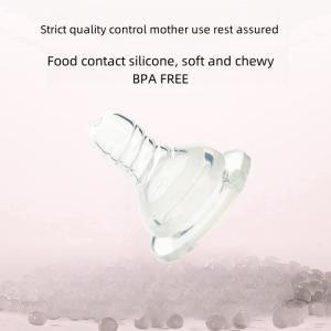 Round Shape Infant Silicone Nipple Individually Packaged