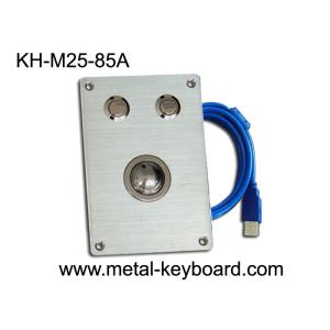 Rugged Kiosk industrial pointing device with 25MM Metal Trackball Mouse and 2 round buttons