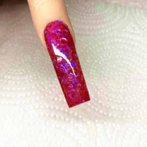 Nail Art Polyester Glitter Iridescent Blue Purple Flash Sol Ent Resistente