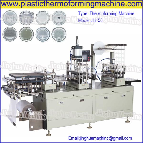 CE Standard Automatic cup lid/cover thermoforming Machine for paper cut, plastic cup