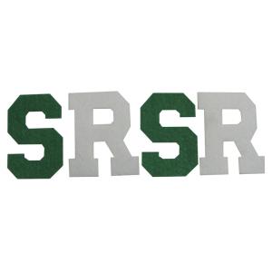 S Shape Iron On Felt Custom Embroidered Badge Patches