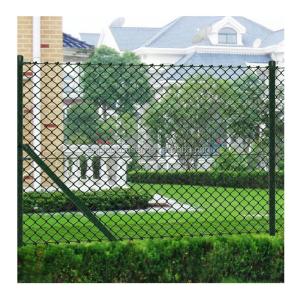 Galvanized PVC Coated Diamond Fence Black Chainlink Fencing Perfect for Your