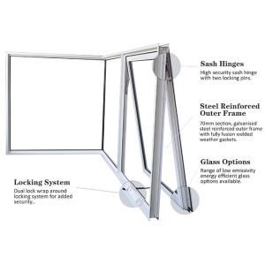 Corner Butt Joint Window