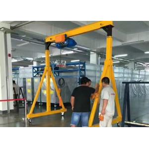 China Manual Driven Glassworks Handling 0.5T Portable Gantry Crane on sale