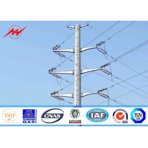 18M 12.5KN 4mm thickness Steel Utility Pole for overhead transmission line with