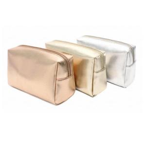 China Stylish Waterproof PU Leather Portable Makeup Bag Custom Size Supported on sale